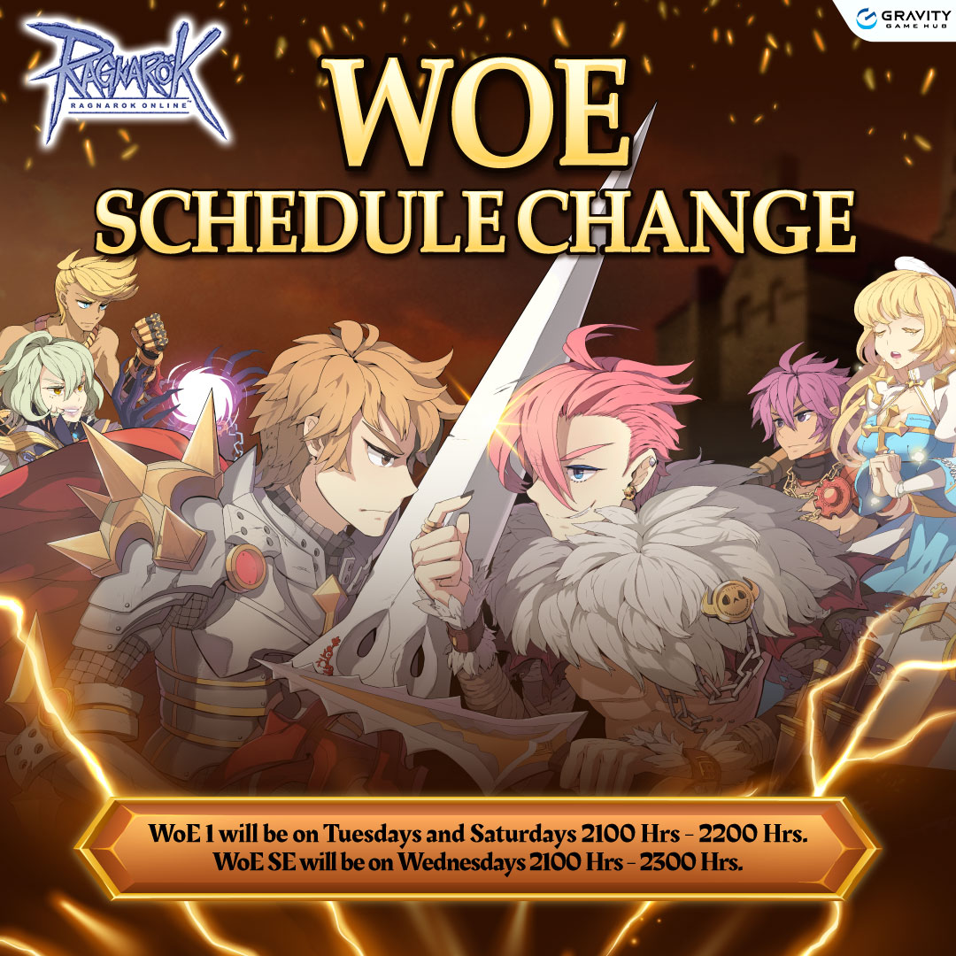 WoE Schedule Change